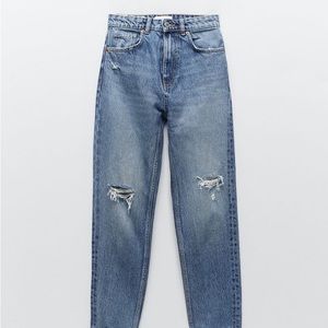 ZARA Distressed Mom Jean